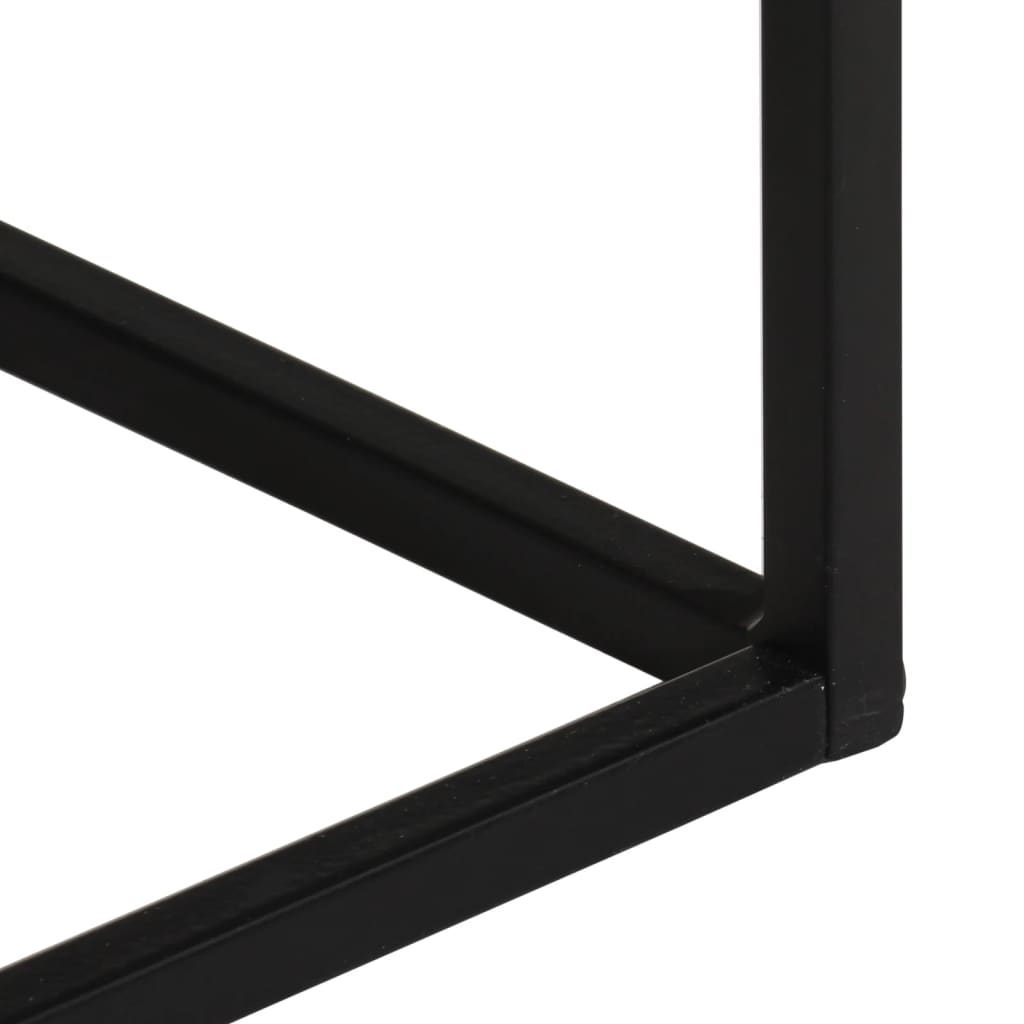 konsolbord 110x30x75 cm massivt akacietræ og jern