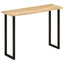 konsolbord med naturlig kant 105x33x76 cm massivt mangotræ
