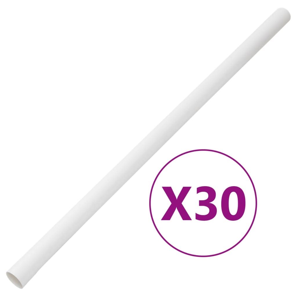 kabelkanaler med clips Ø32 mm 30 m PVC