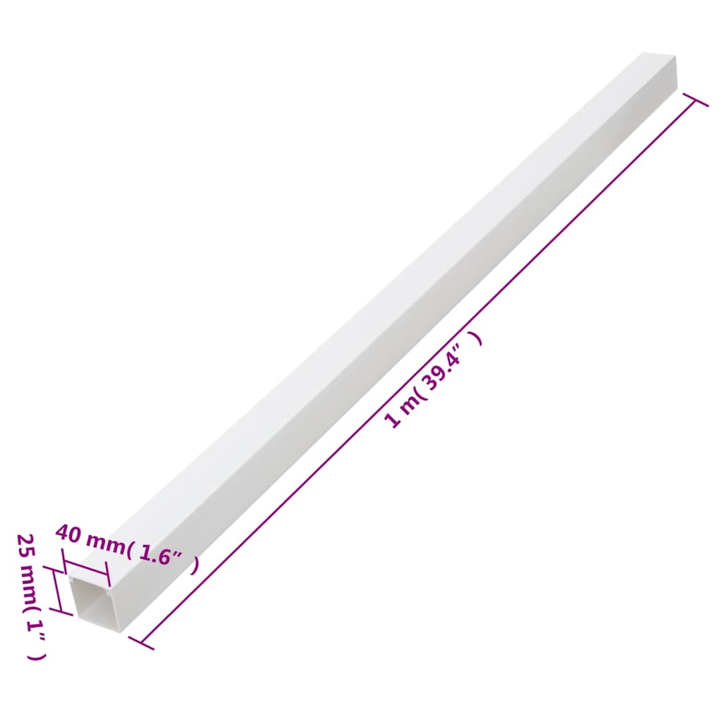 kabelkanaler 40x25 mm 30 m PVC