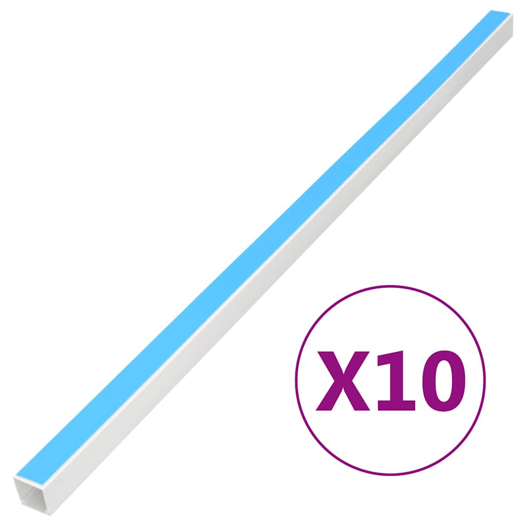 selvklæbende kabelkanal 40x40 mm 10 m PVC