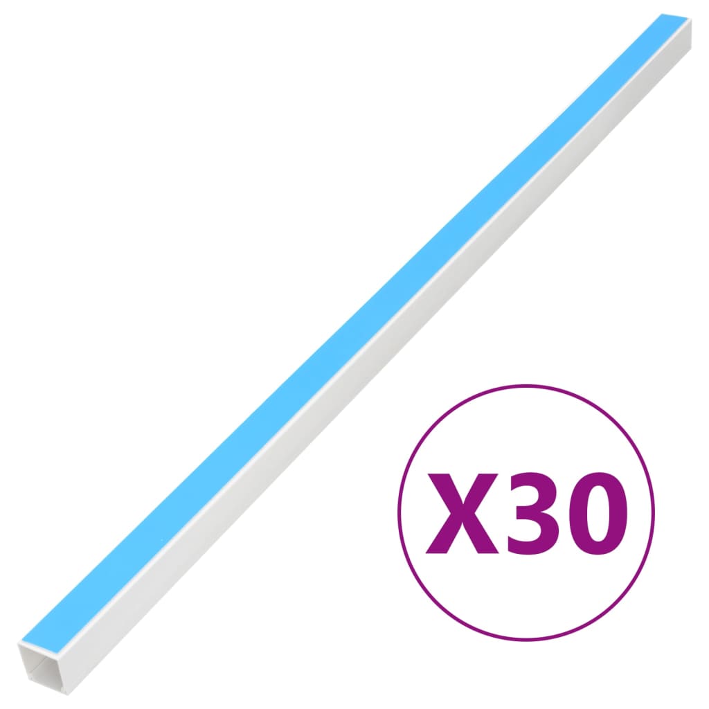 selvklæbende kabelkanal 40x40 mm 30 m PVC