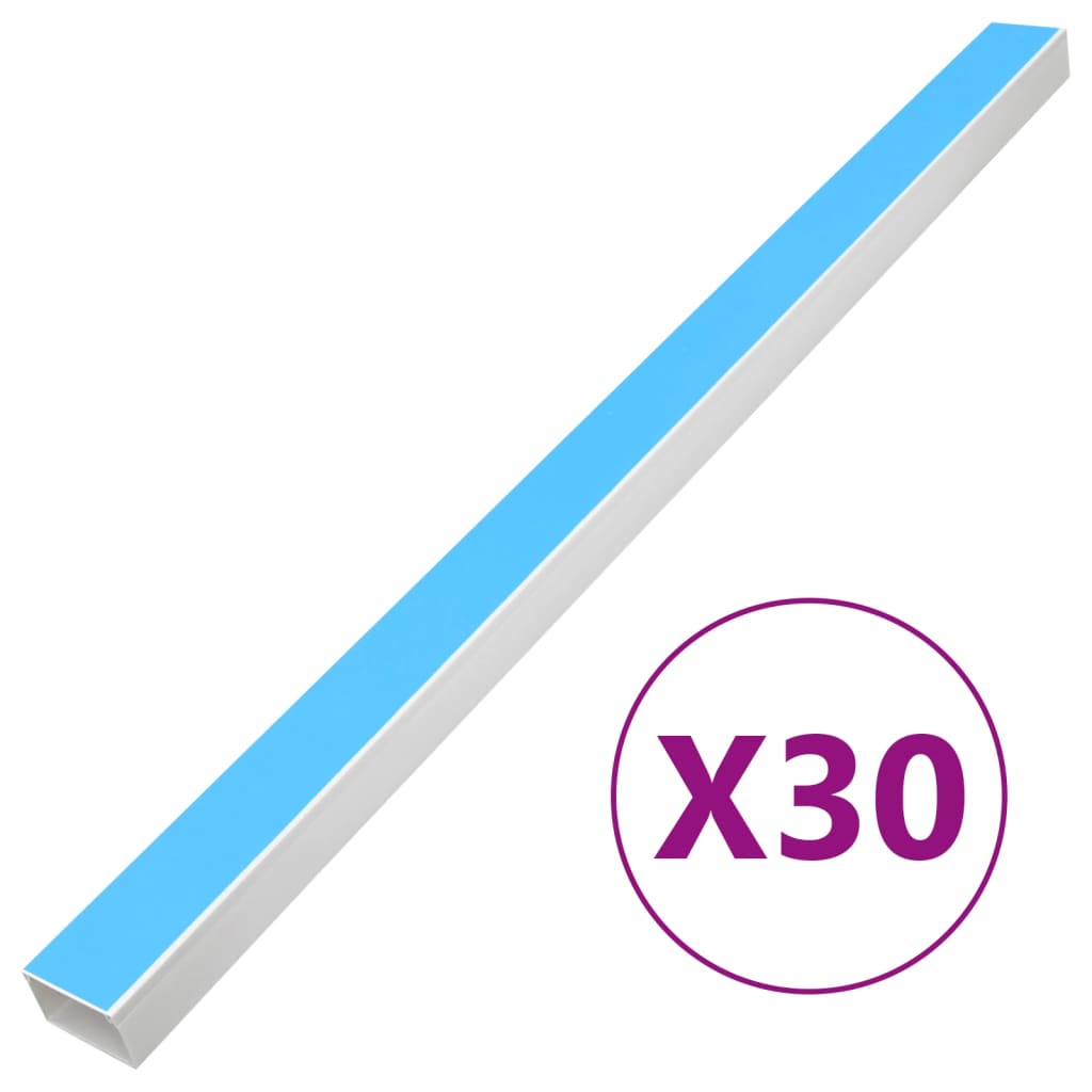 selvklæbende kabelkanal 60x40 mm 30 mm PVC