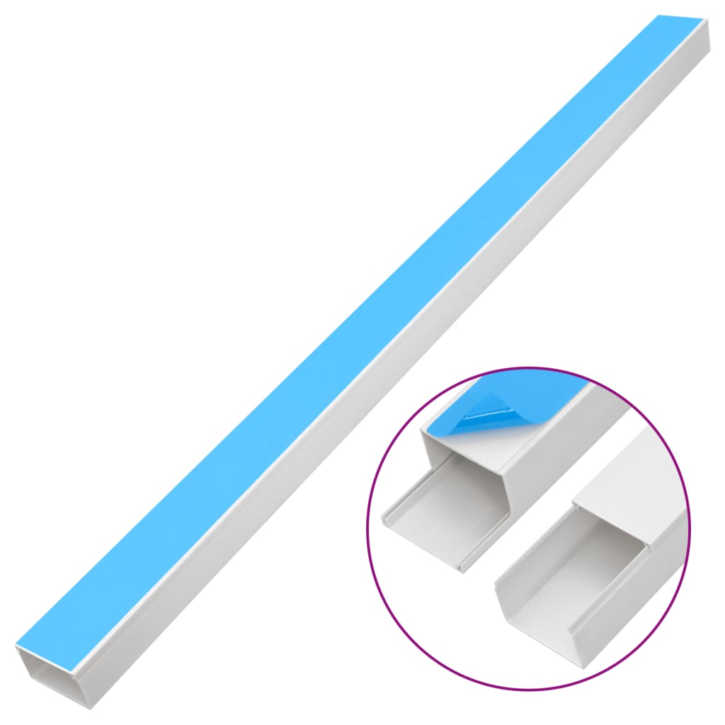 selvklæbende kabelkanal 60x40 mm 30 mm PVC