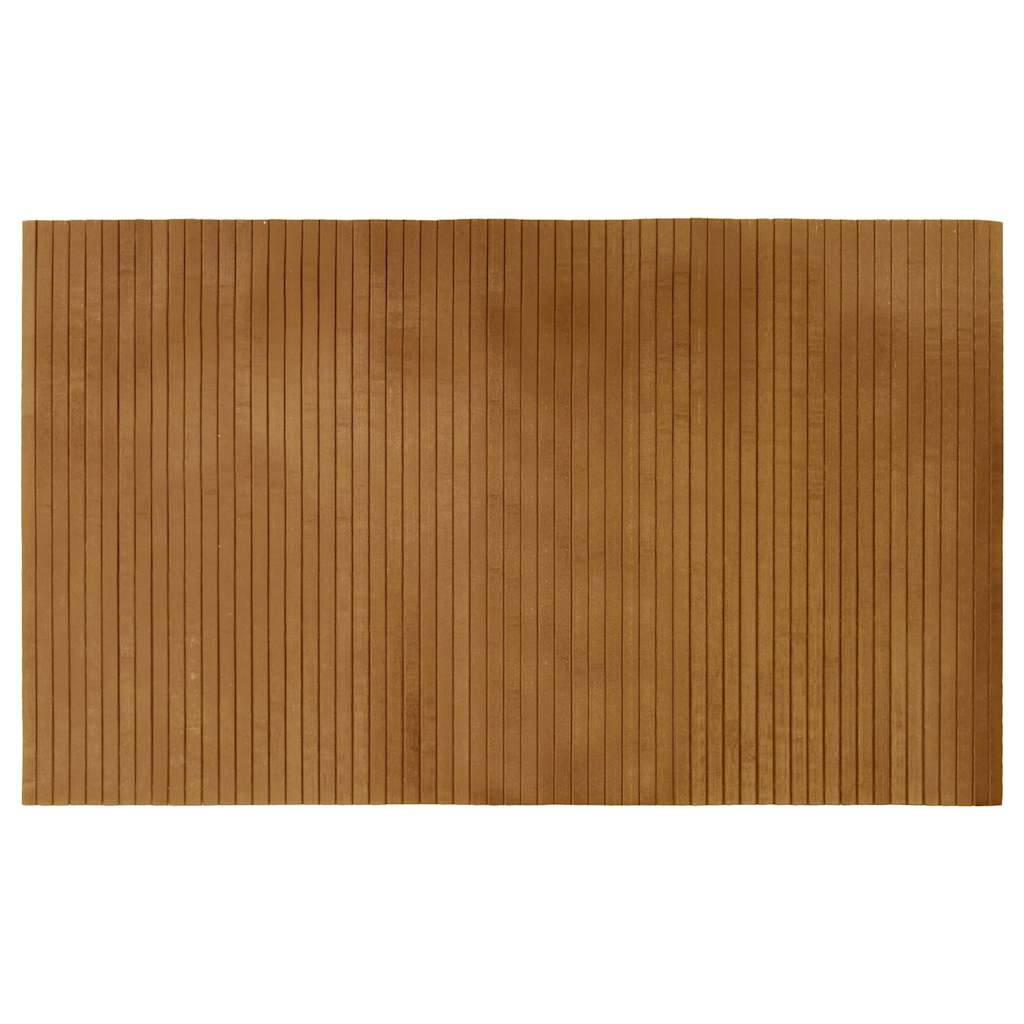 gulvtæppe 60x100 cm rektangulær bambus brun
