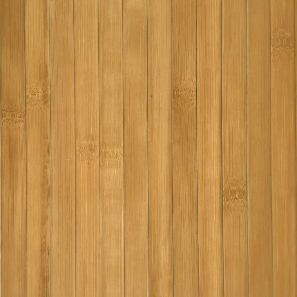 gulvtæppe 60x200 cm rektangulær bambus naturfarvet
