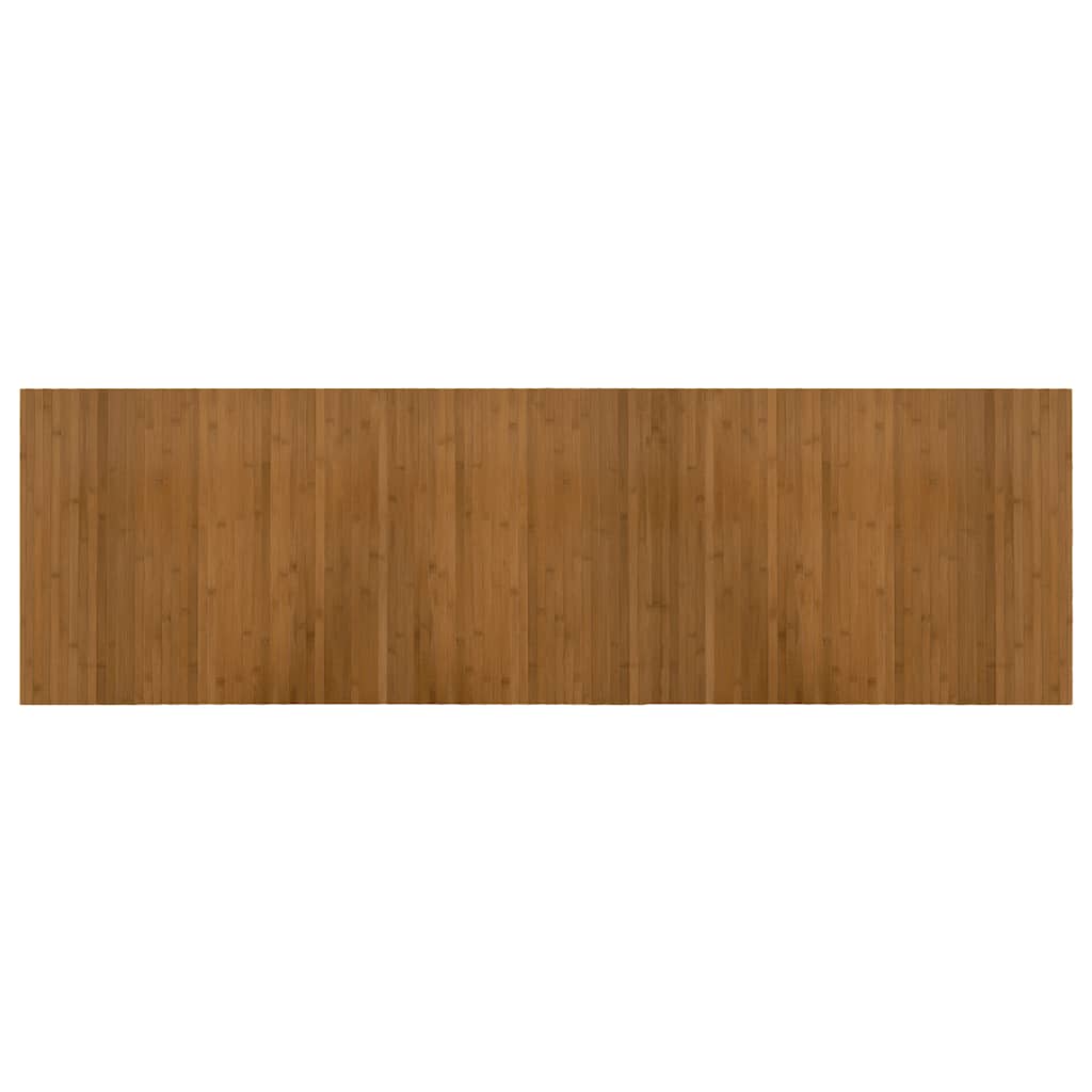 gulvtæppe 60x200 cm rektangulær bambus brun