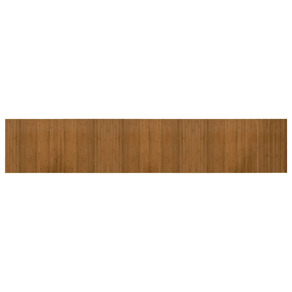 gulvtæppe 60x300 cm rektangulær bambus brun