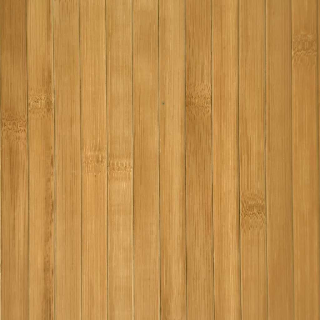 gulvtæppe 60x500 cm rektangulær bambus naturfarvet
