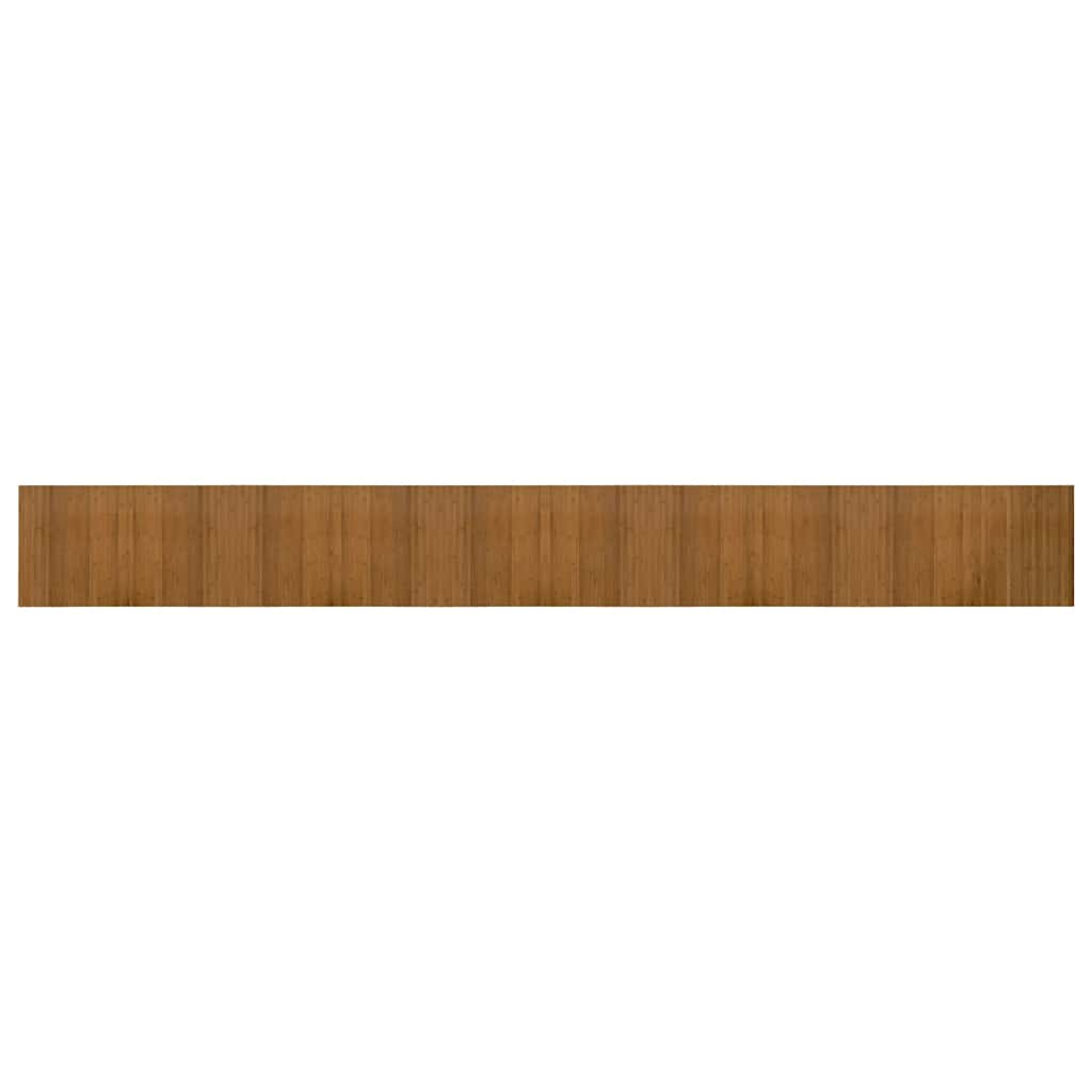 gulvtæppe 60x500 cm rektangulær bambus brun