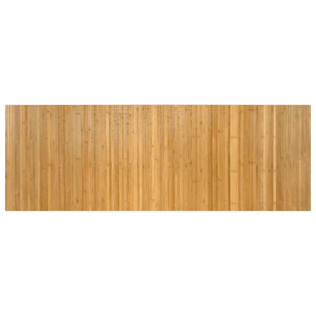 gulvtæppe 70x200 cm rektangulær bambus naturfarvet