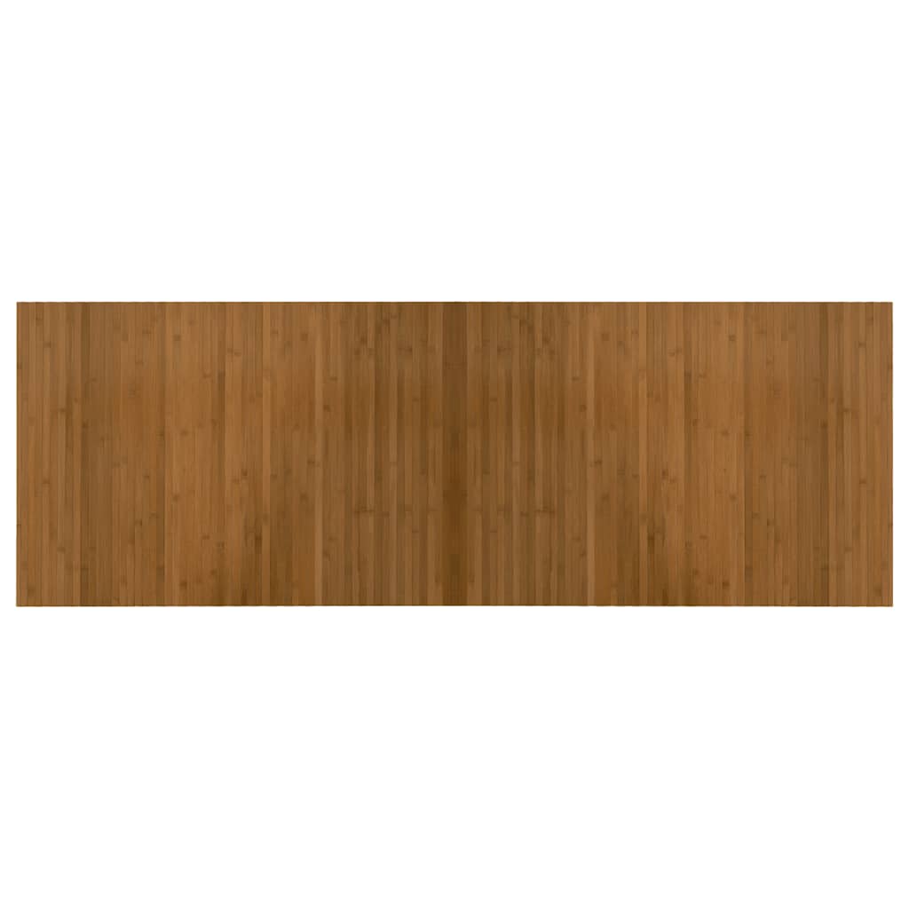 gulvtæppe 70x200 cm rektangulær bambus brun