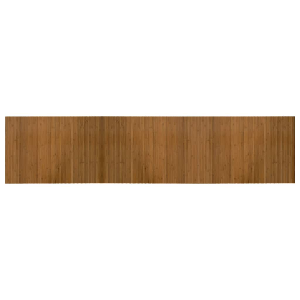 gulvtæppe 70x300 cm rektangulær bambus brun