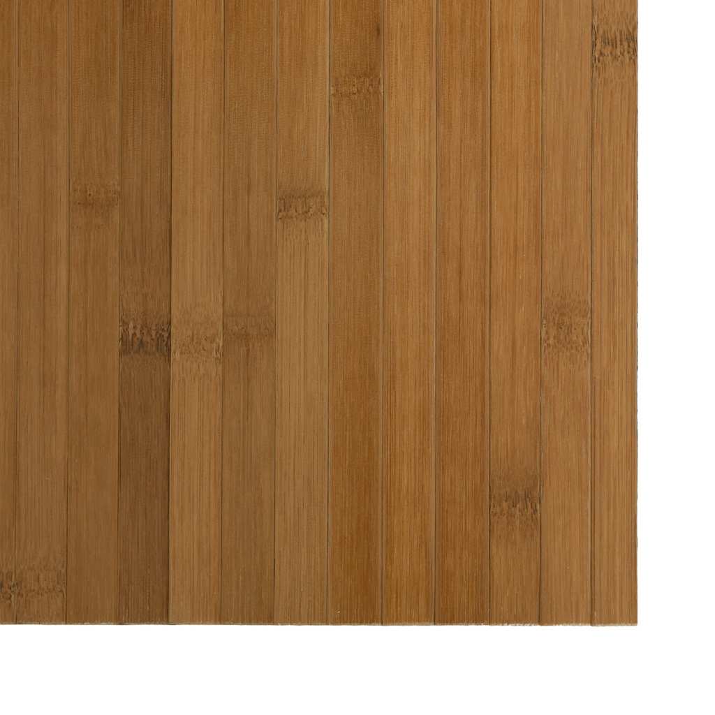 gulvtæppe 70x300 cm rektangulær bambus brun
