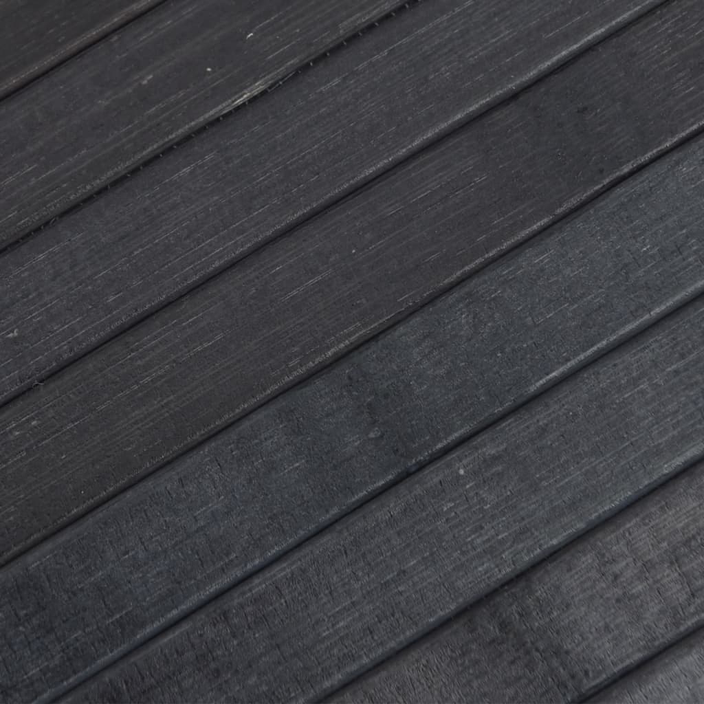 gulvtæppe 70x300 cm rektangulær bambus grå