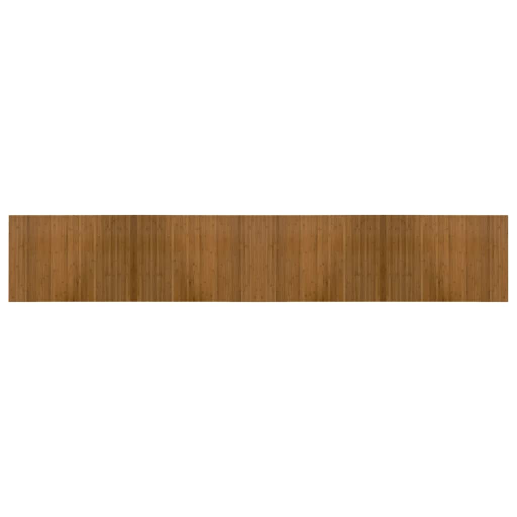 gulvtæppe 70x400 cm rektangulær bambus brun