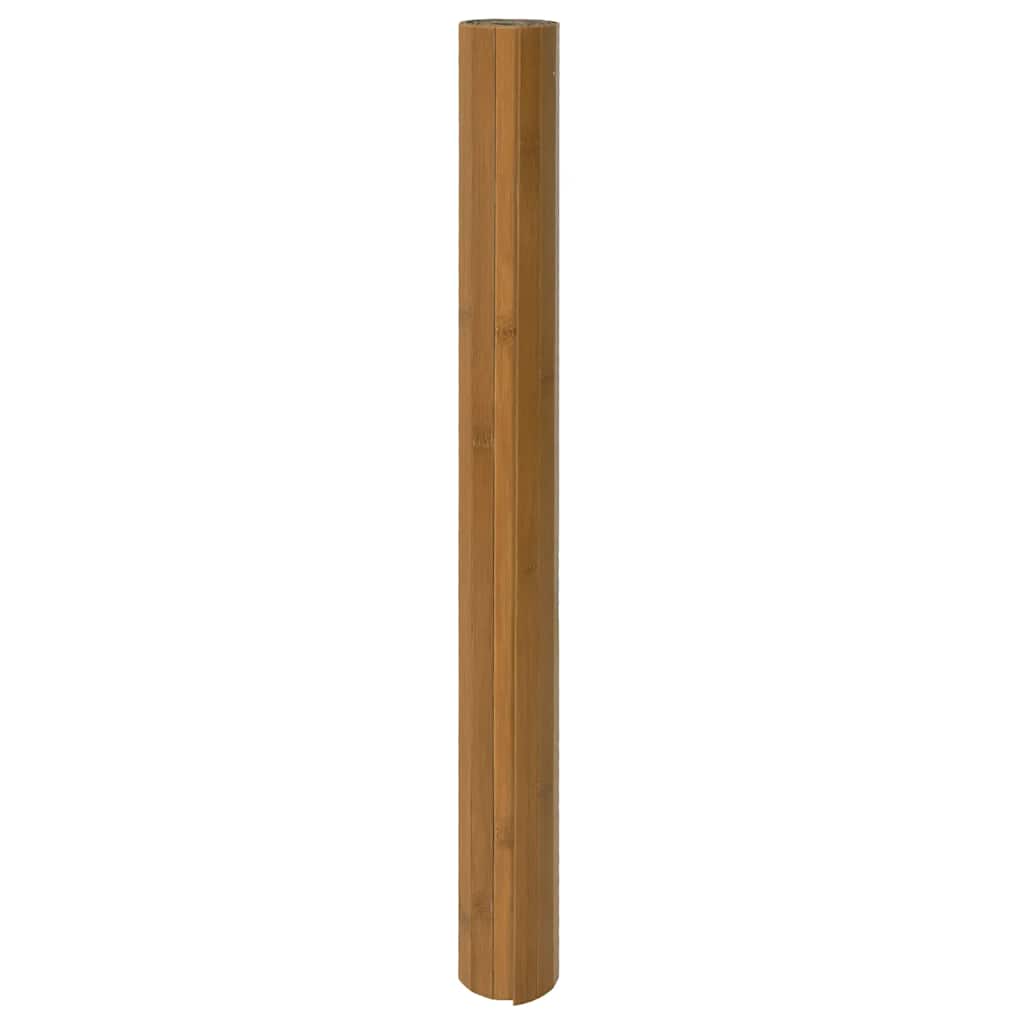 gulvtæppe 70x500 cm rektangulær bambus brun