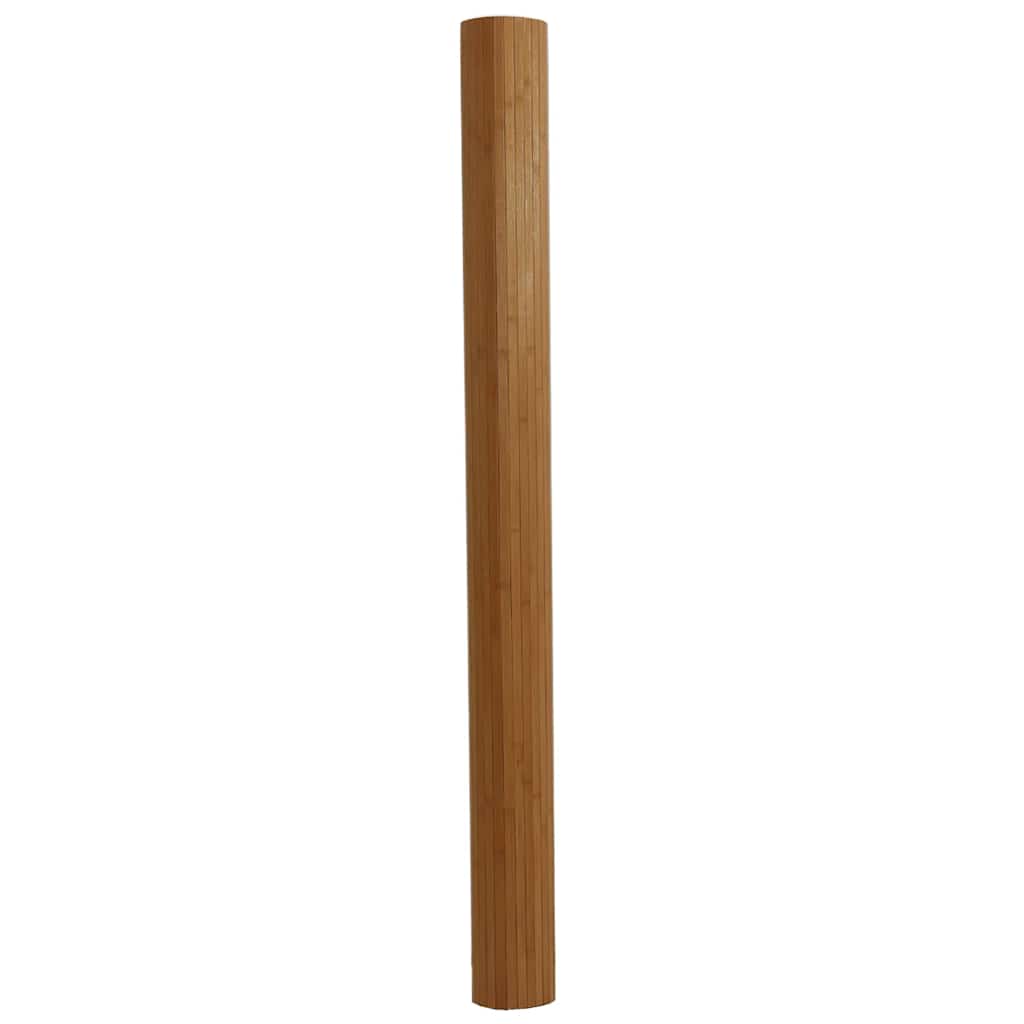 gulvtæppe 80x500 cm rektangulær bambus brun