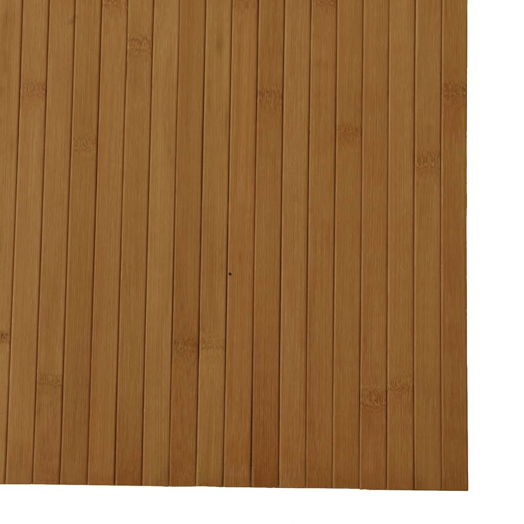gulvtæppe 80x500 cm rektangulær bambus brun