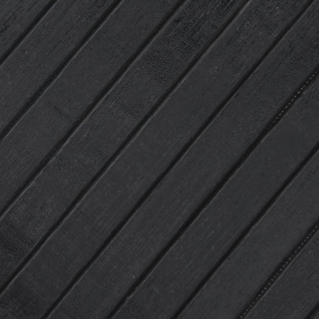 gulvtæppe 80x500 cm rektangulær bambus grå