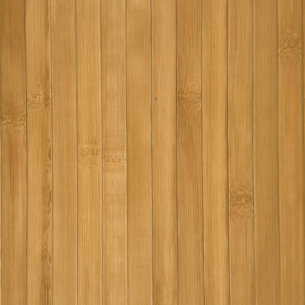 gulvtæppe 100x200 cm rektangulær bambus naturfarvet