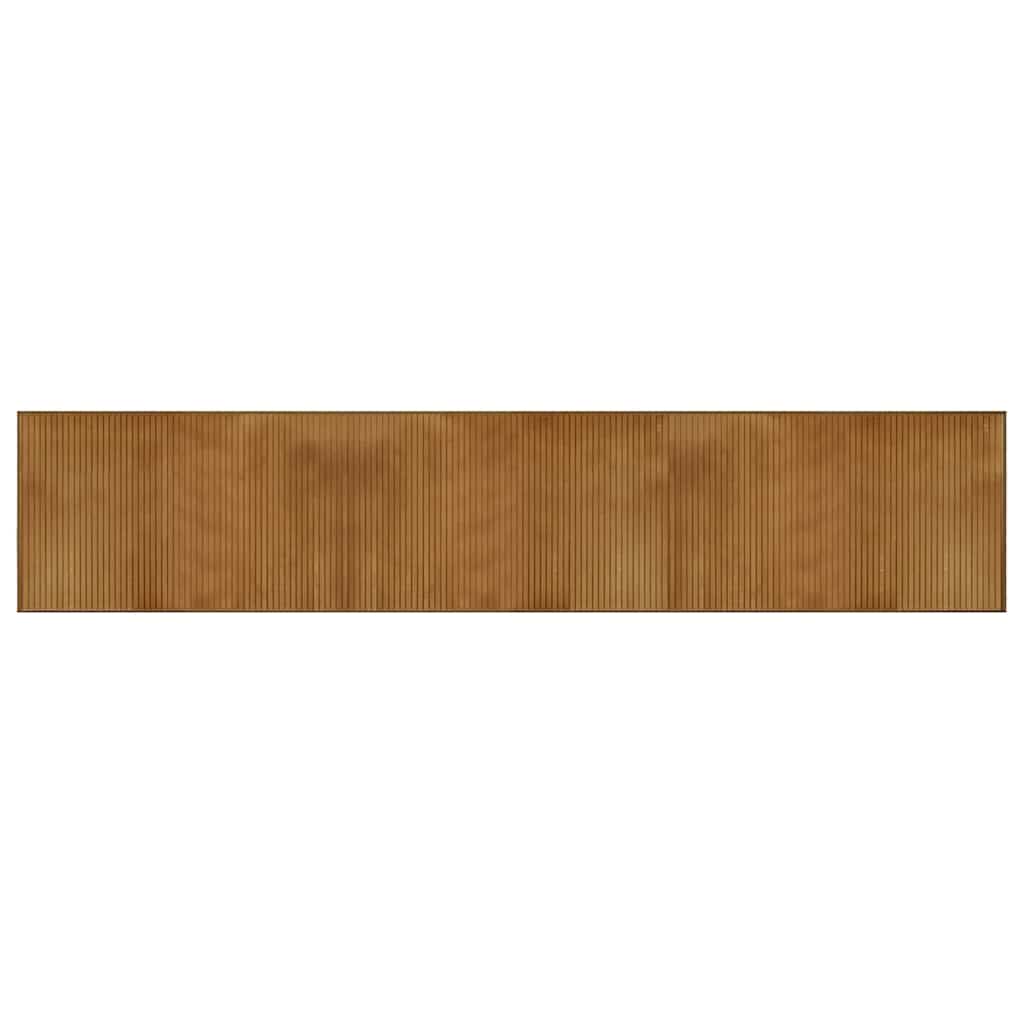 gulvtæppe 60x300 cm rektangulær bambus brun