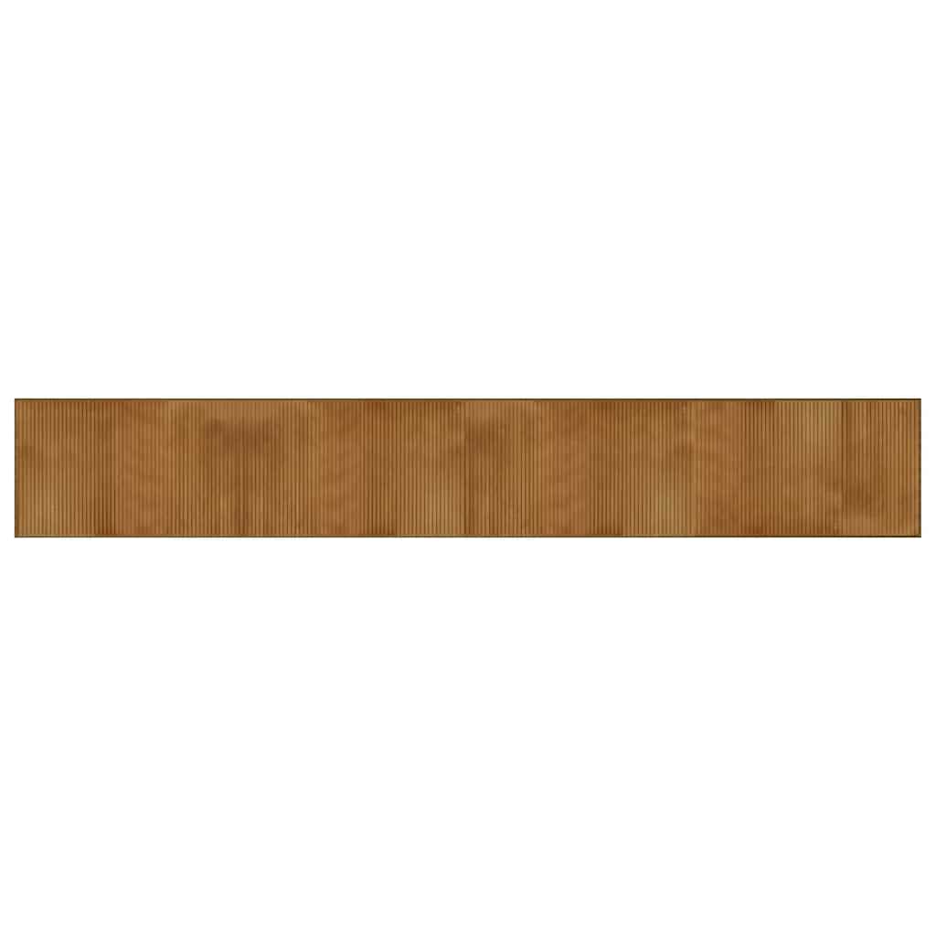 gulvtæppe 60x400 cm rektangulær bambus brun