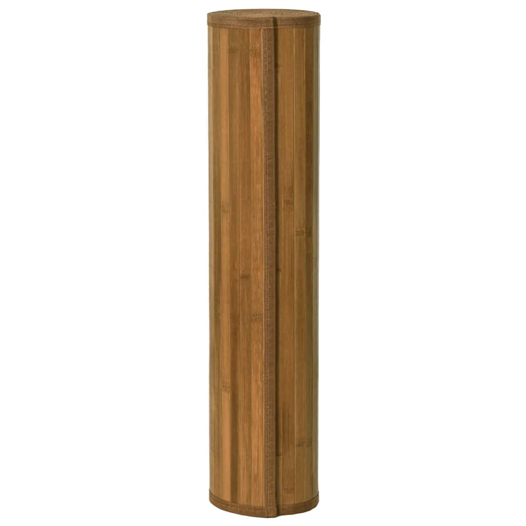 gulvtæppe 60x500 cm rektangulær bambus brun