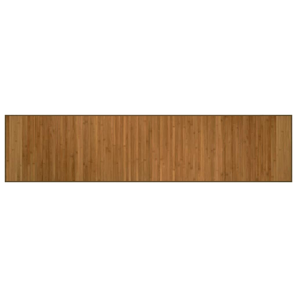 gulvtæppe 70x300 cm rektangulær bambus brun