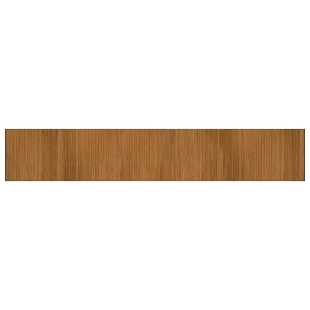 gulvtæppe 70x400 cm rektangulær bambus brun