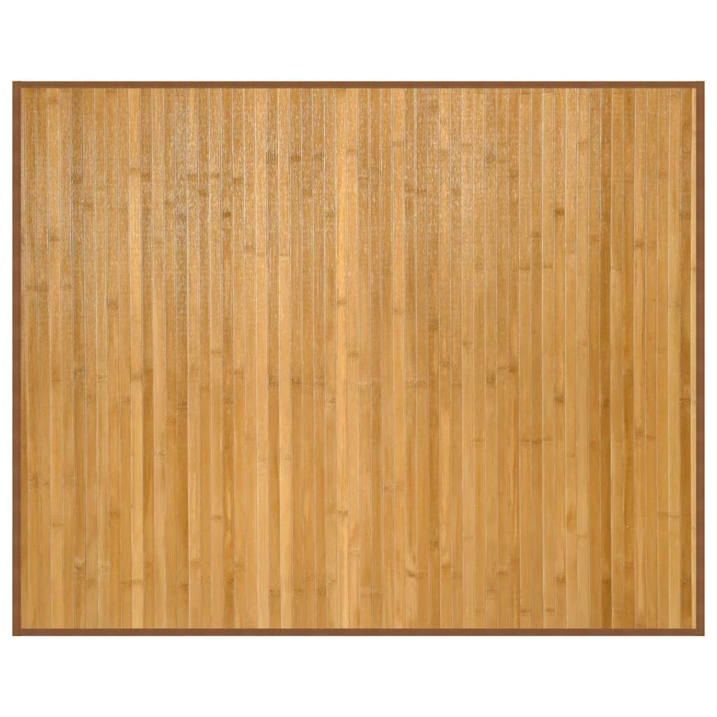 gulvtæppe 80x100 cm rektangulær bambus naturfarvet
