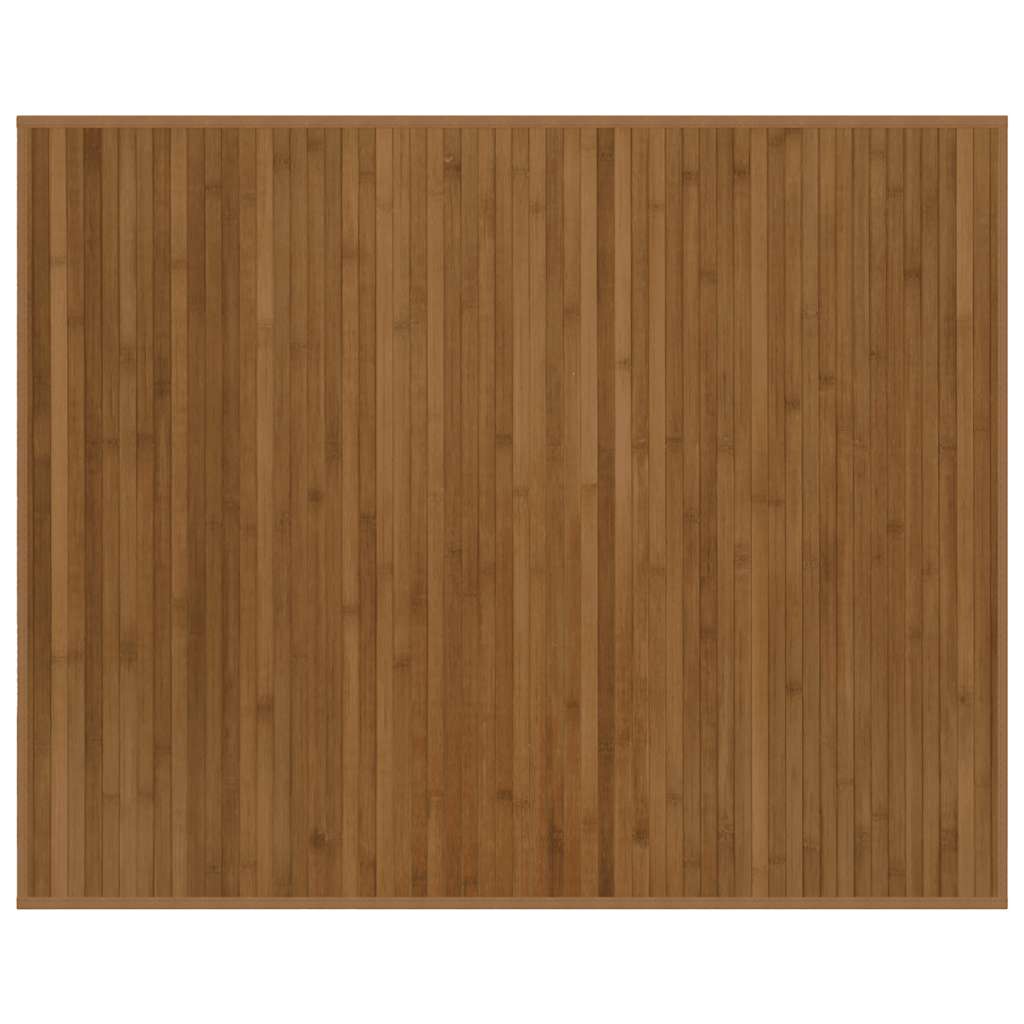 gulvtæppe 80x100 cm rektangulær bambus brun