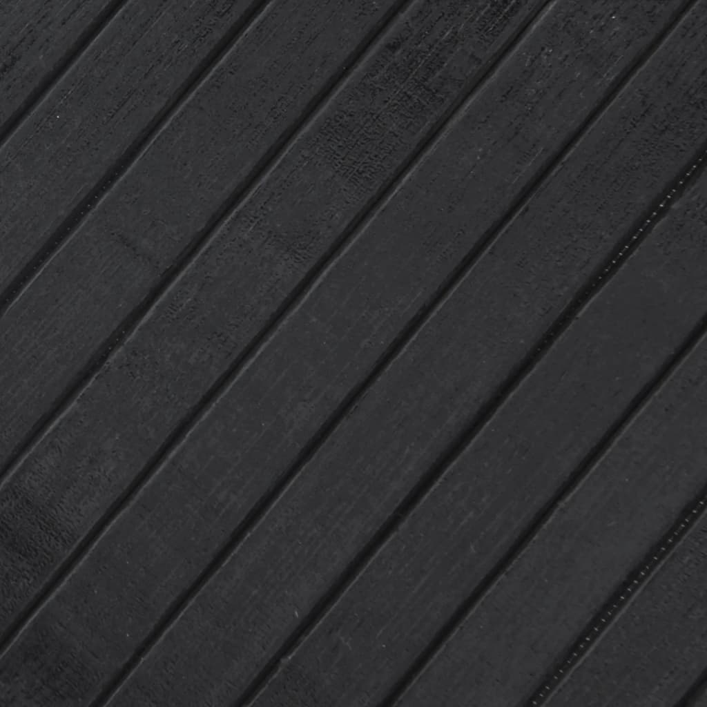 gulvtæppe 100x300 cm rektangulær bambus grå
