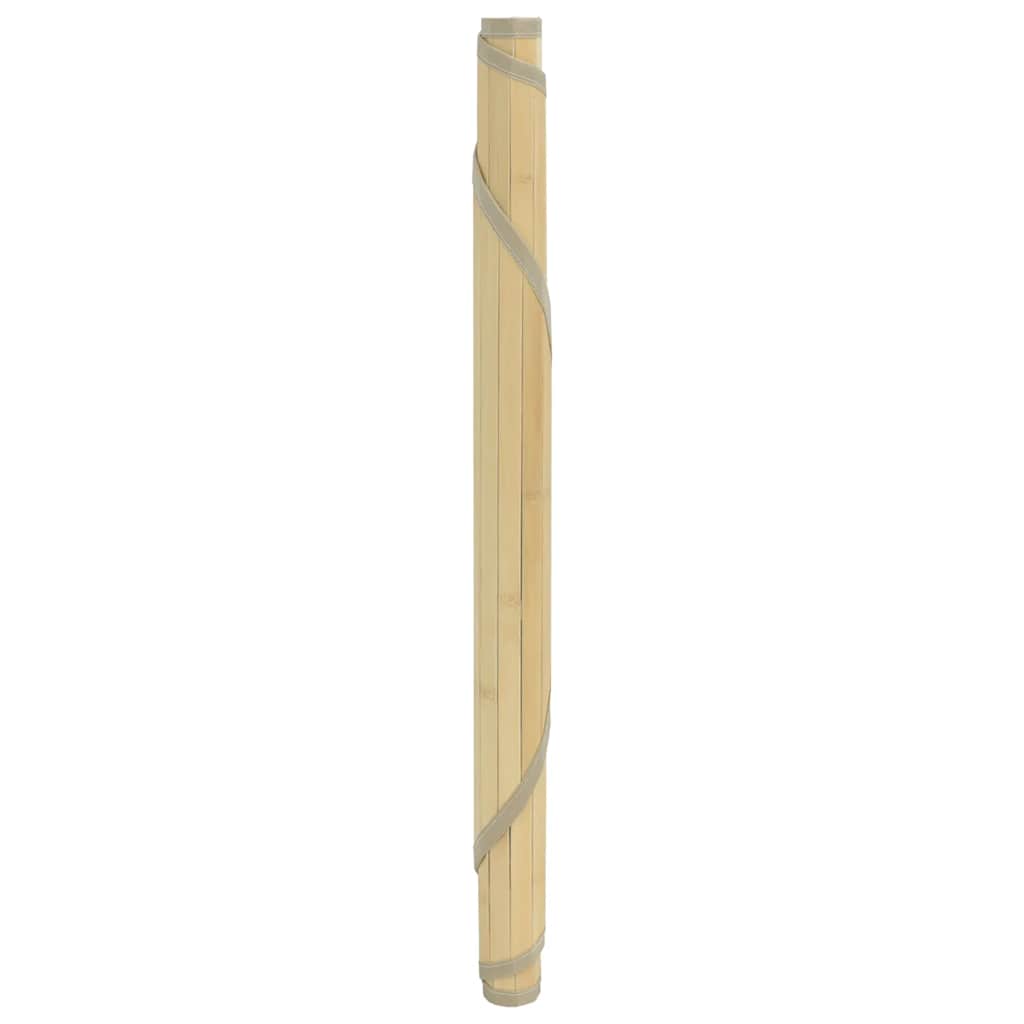 gulvtæppe 60 cm bambus lys naturfarvet