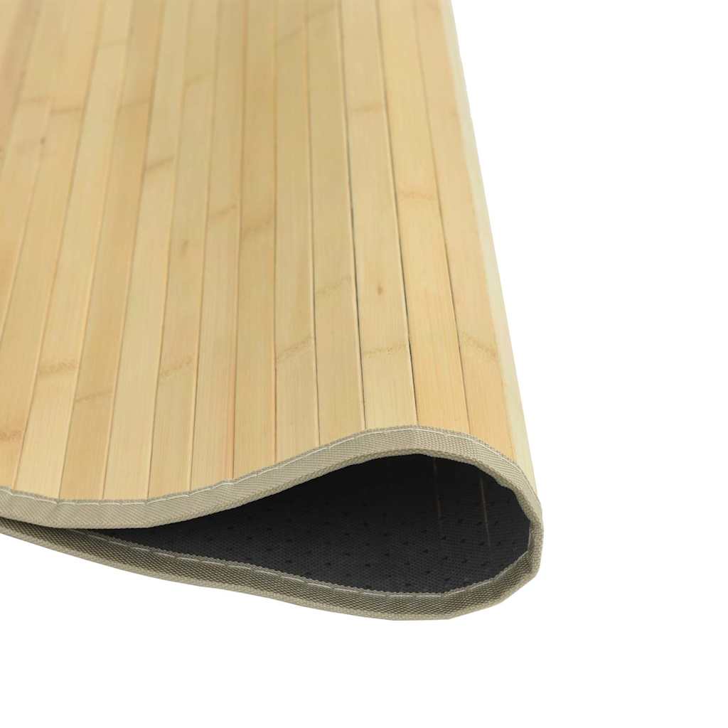 gulvtæppe 60 cm bambus lys naturfarvet