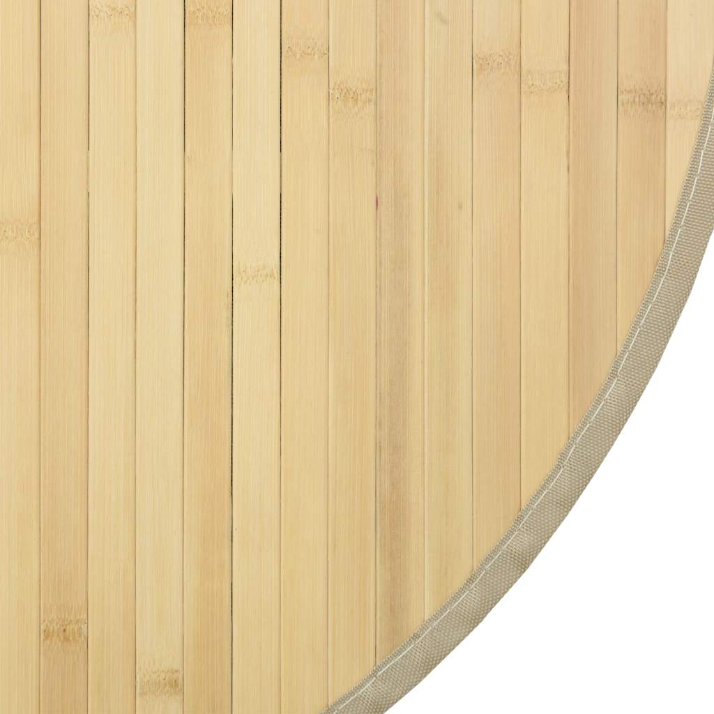 gulvtæppe 60 cm bambus lys naturfarvet