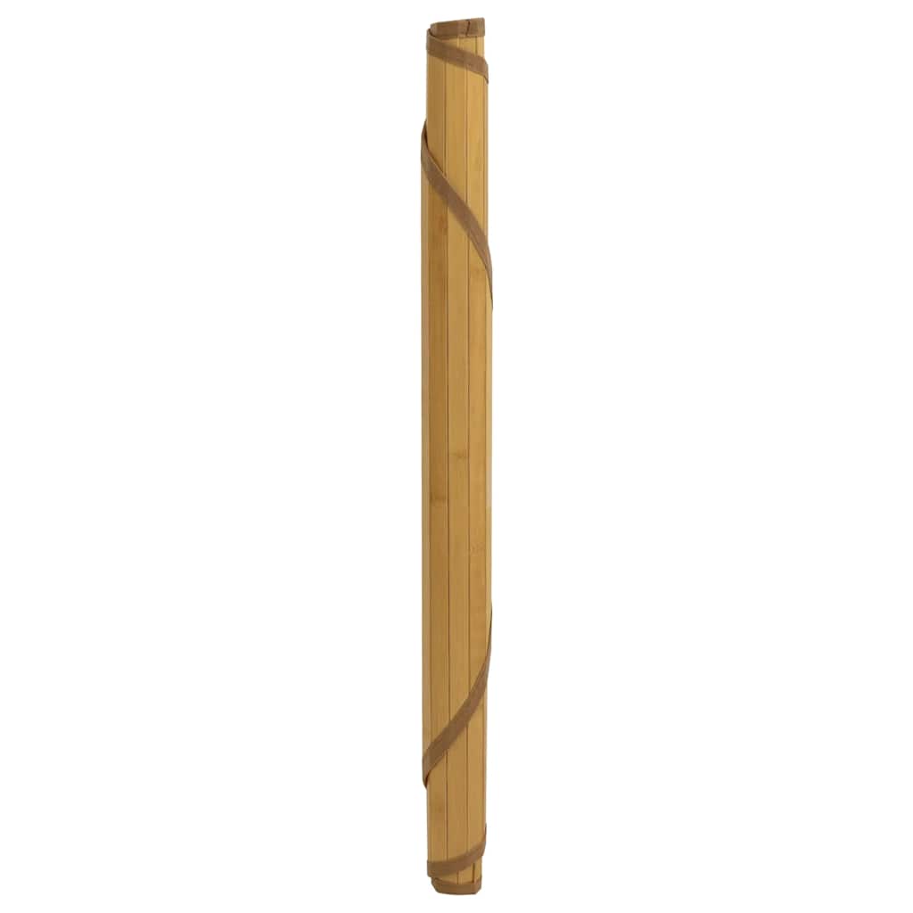gulvtæppe 80 cm bambus naturfarvet