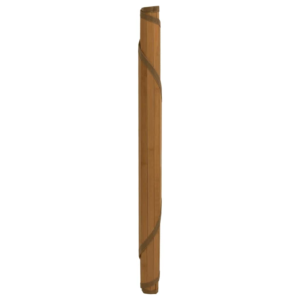 gulvtæppe 80 cm bambus brun