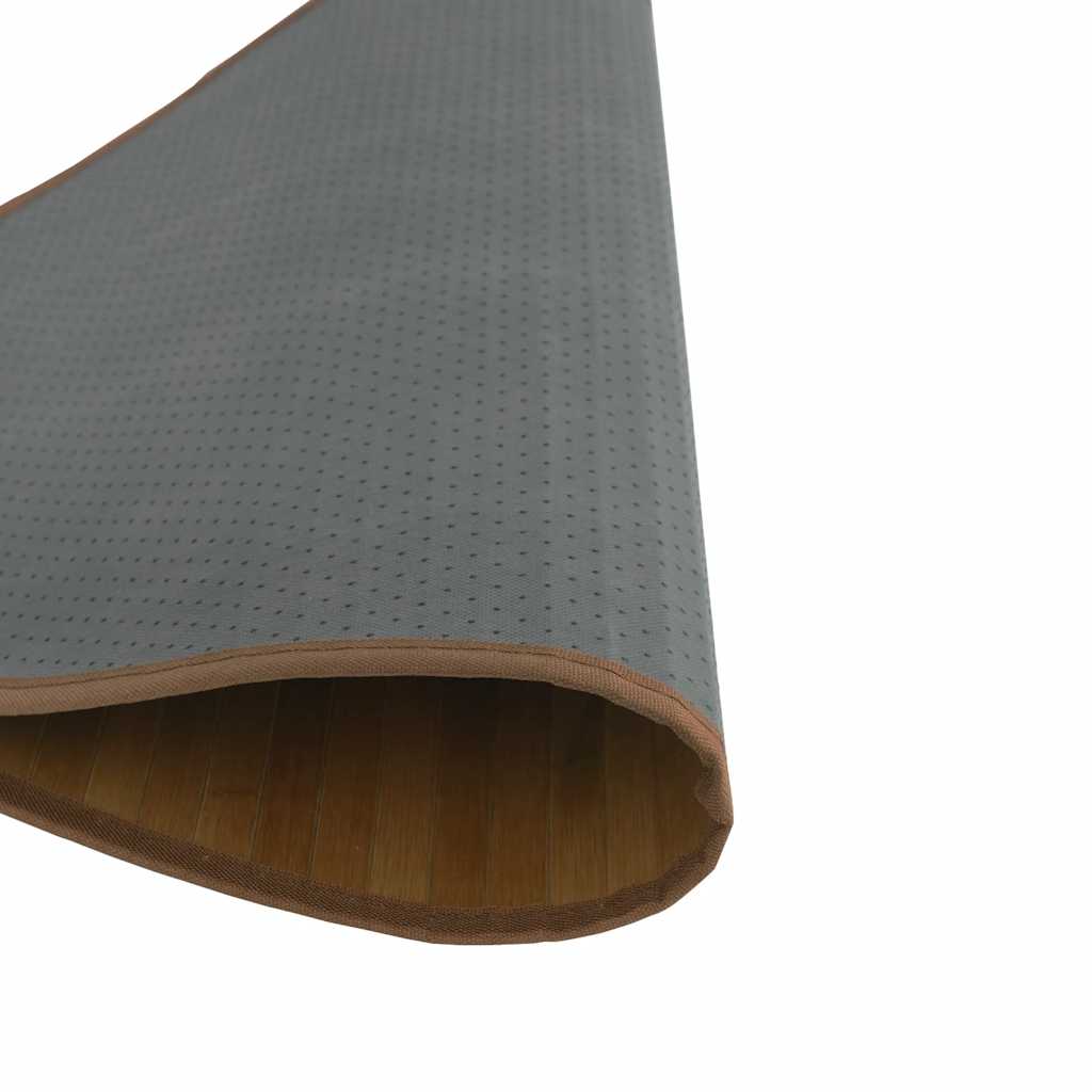 gulvtæppe 80 cm bambus brun