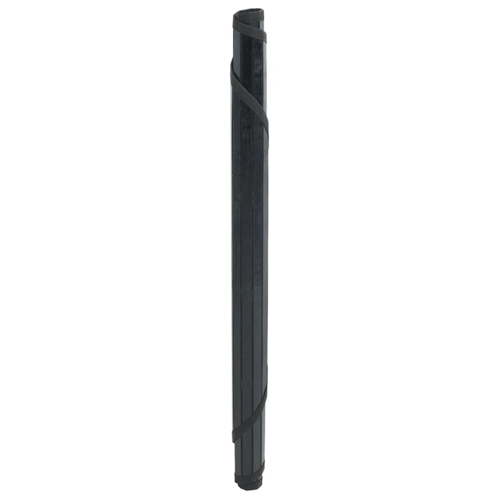 gulvtæppe 100 cm bambus sort