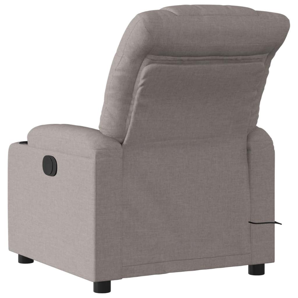 massagestol stof gråbrun