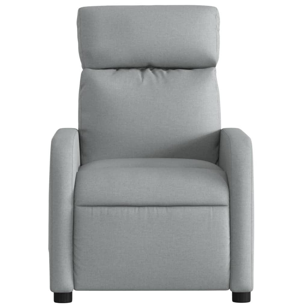 massagestol stof lysegrå