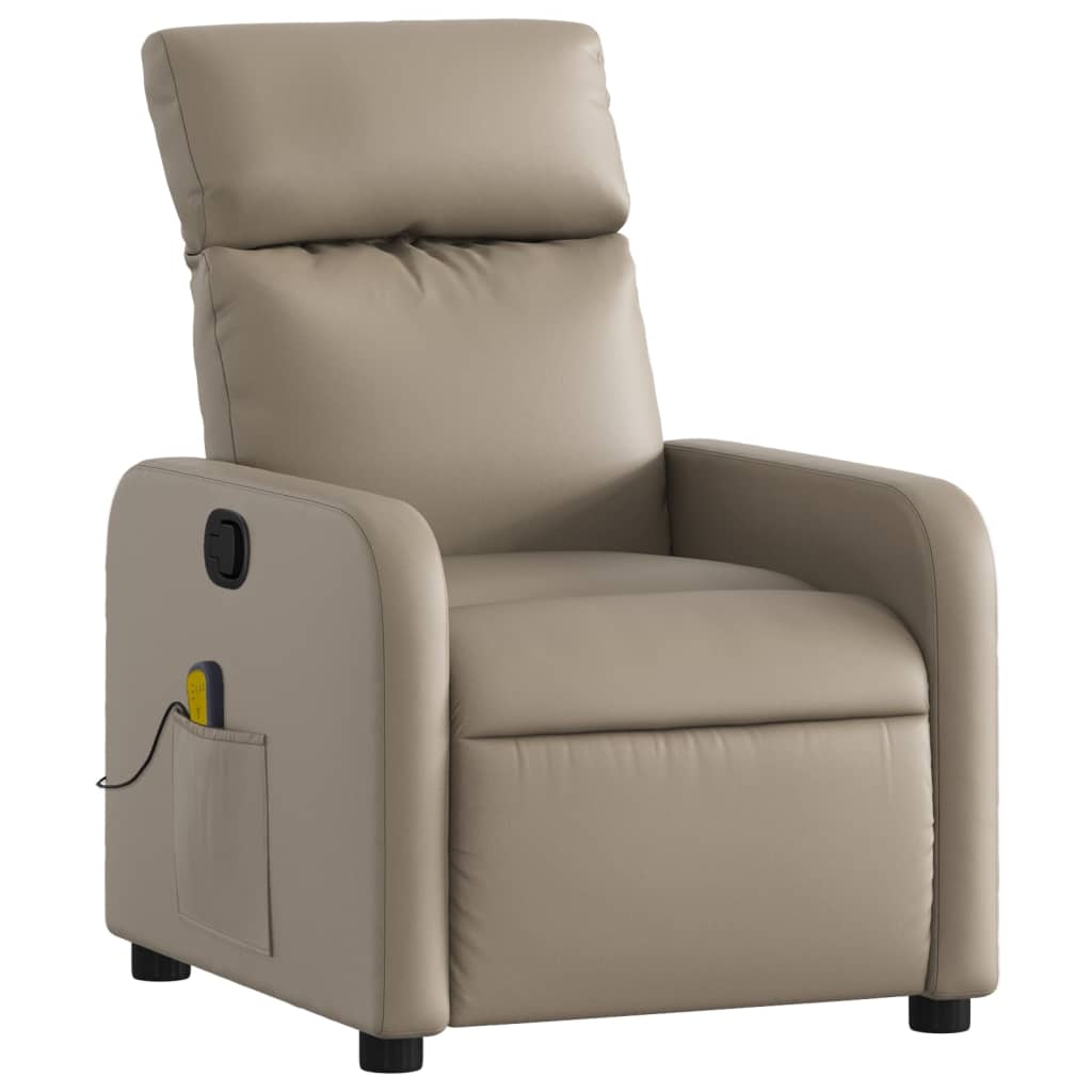 massagestol kunstlæder cappuccino