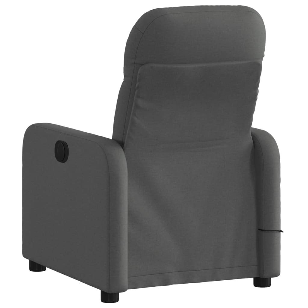 massagestol stof mørkegrå