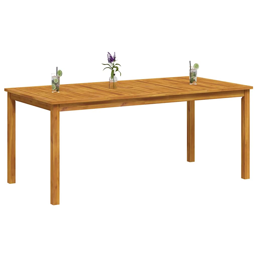 havebord 180x90x75 cm massivt akacietræ