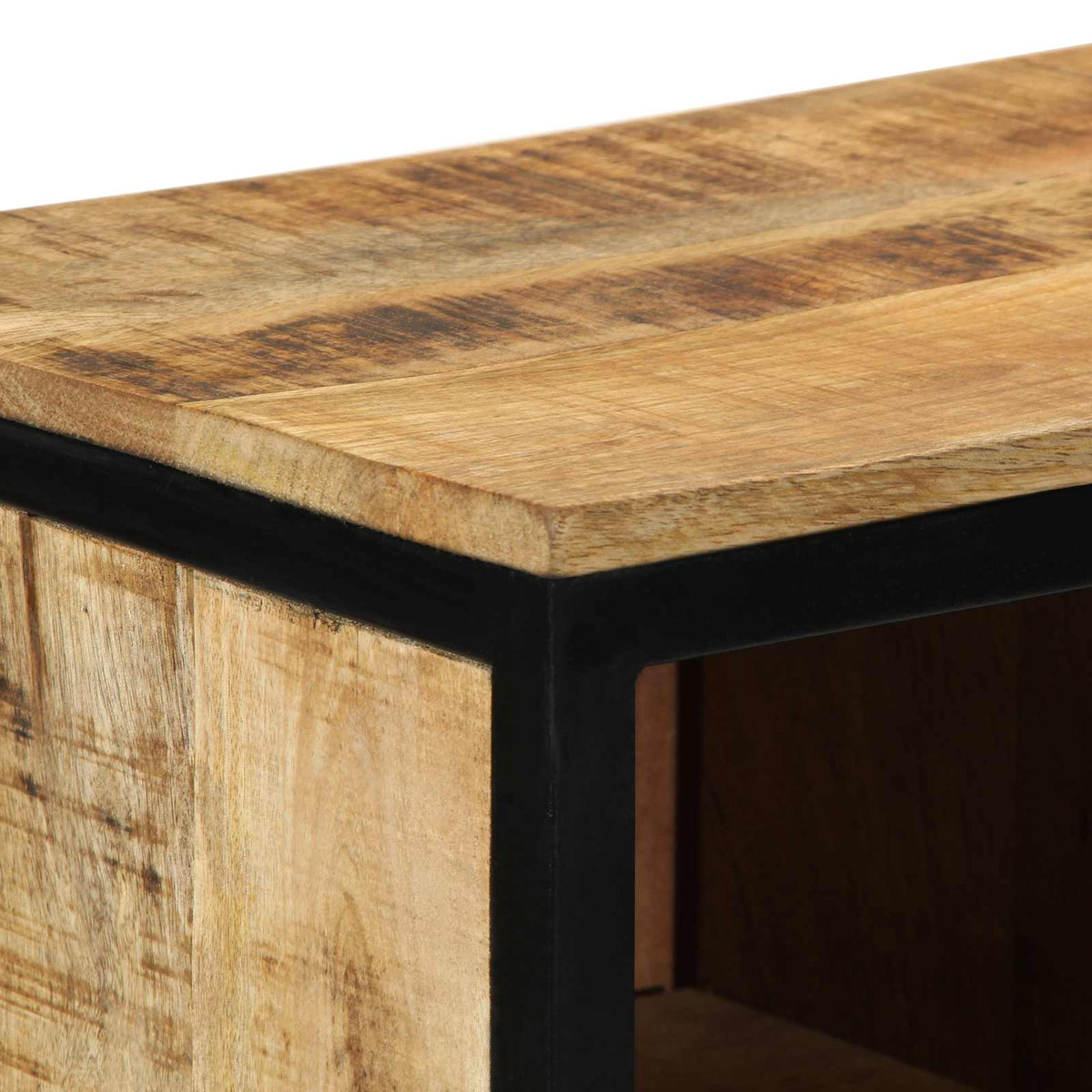 Sko skab 50 x 30 x 110 cm Massivt mangotræ Brun