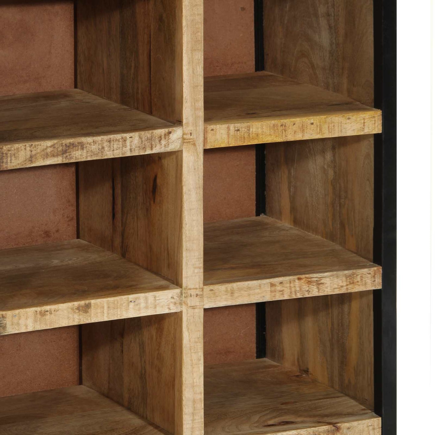 Sko skab 50 x 30 x 110 cm Massivt mangotræ Brun