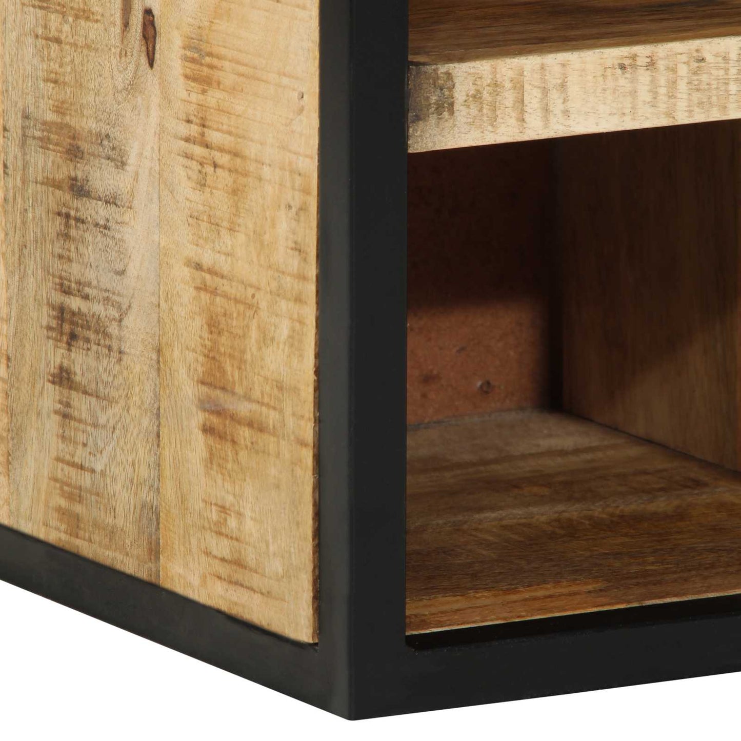 Sko skab 50 x 30 x 110 cm Massivt mangotræ Brun