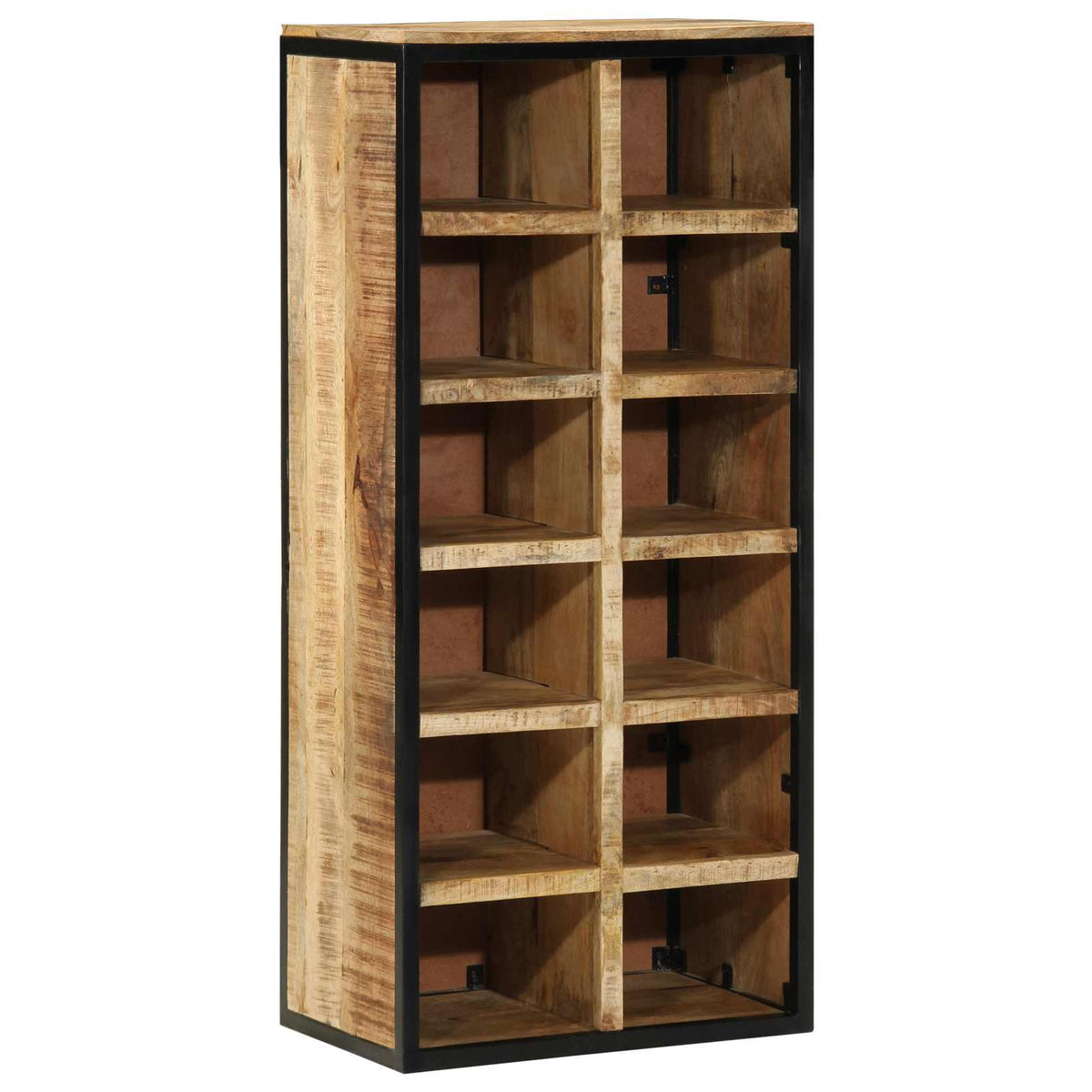 Sko skab 50 x 30 x 110 cm Massivt mangotræ Brun