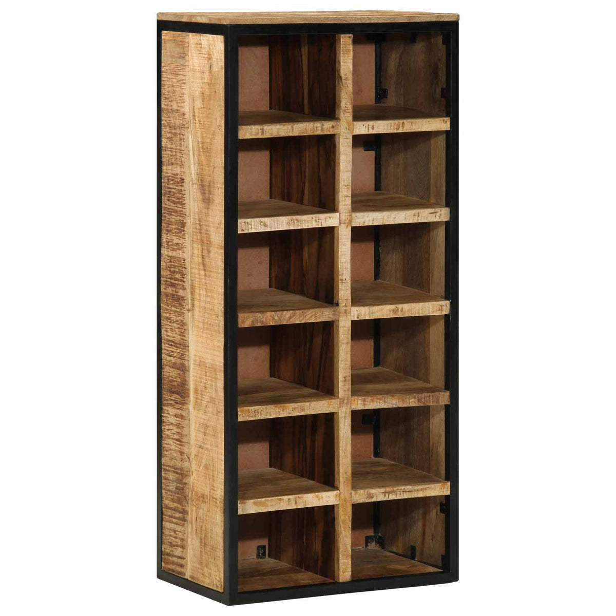 Sko skab 50 x 30 x 110 cm Massivt mangotræ Brun